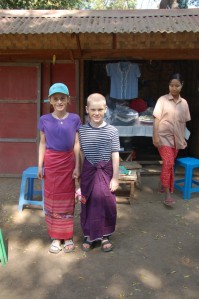 Typical local dress, the longyi