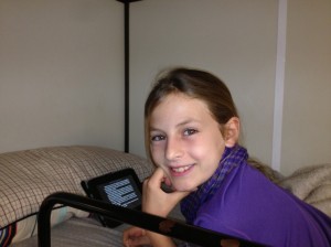 Our girls LOVES reading and the Kindle has been great!