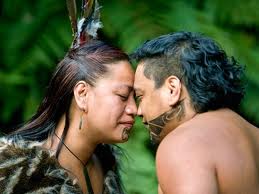 When greeting each other, Maori put their foreheads and noses together