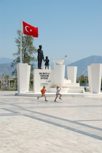 Checking out Fethiye in the mid-day heat